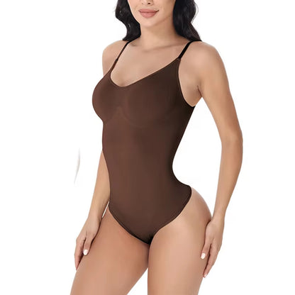 Open-Crotch Padded Bodysuit Shapewear